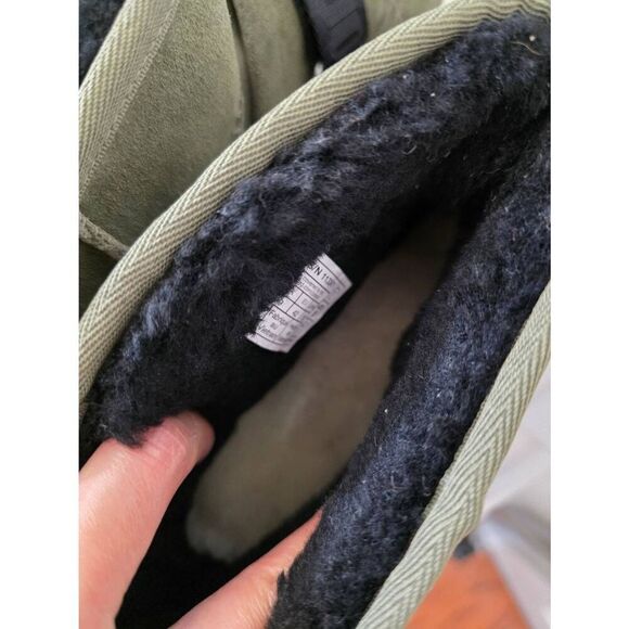 UGG CLASSIC ULTRA MINI HYBRID BURNT OLIVE SUEDE WINTER WOMEN'S BOOTS SIZE US 11 - Picture 5 of 12